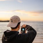 Man Photographing Bay